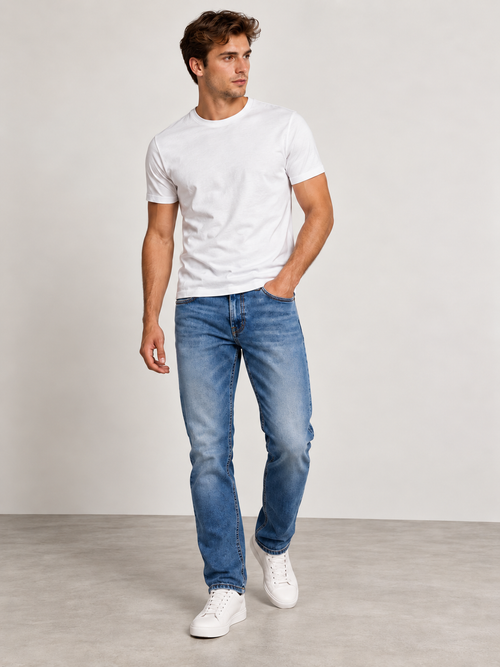 Tommy Hilfiger Herren Slim Jeans – Azurblau