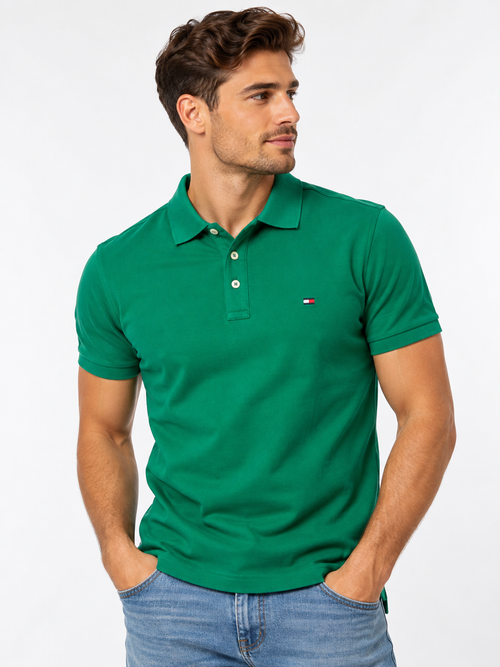 Tommy Hilfiger Herren Polo-Shirt – Waldgrün